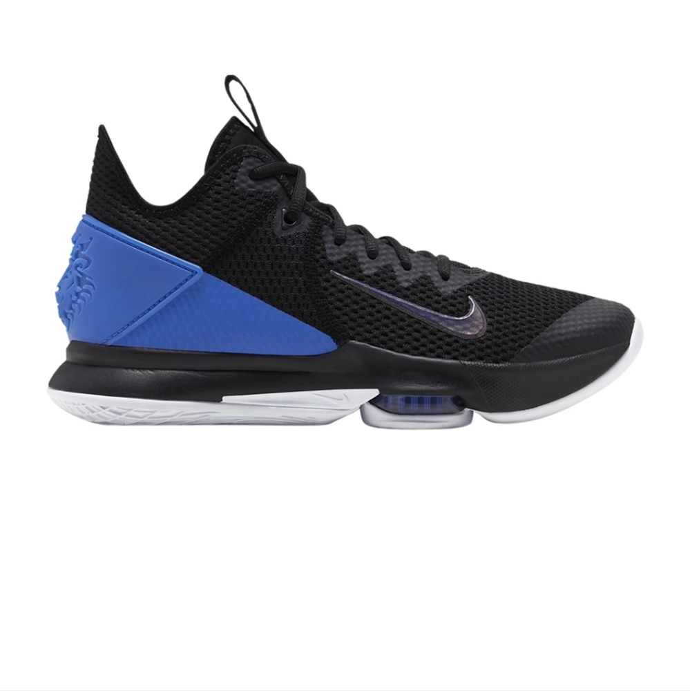Lebron Witness 4 "Black Hyper Cobalt" 12 black and blue Nike